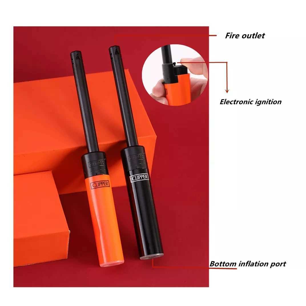 CLIPPER-Long Flame Ignition Gun Recirculating Inflatable Gas Butane Lighter Symphony from Spain Kitchen AccessoriesC250326