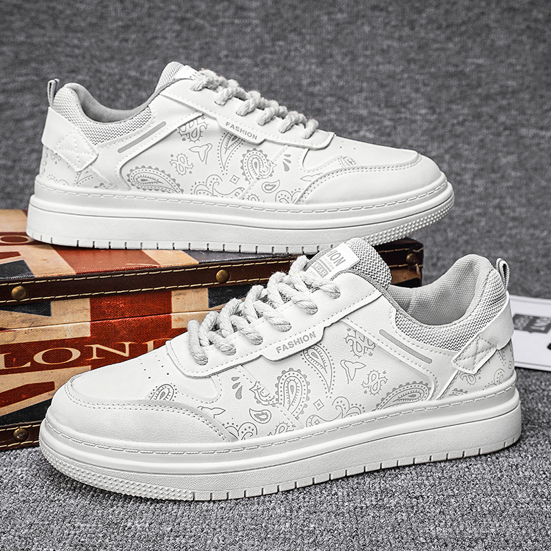 2025S New Trend Designer Live Broadcast Of New Cashew Flower Men S Trendy Shoes Versatile Trend Low Top Spring Canvas Sports Board Shoes