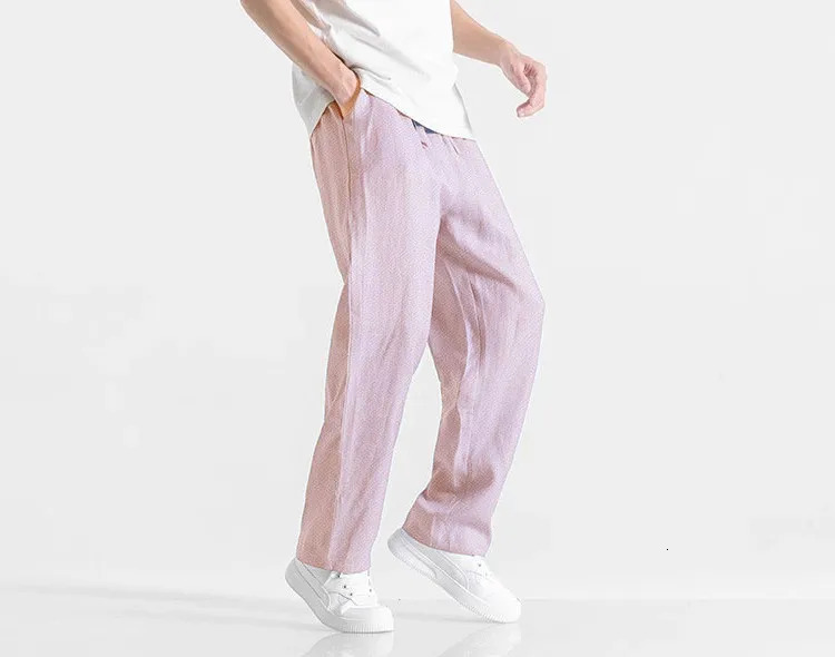 2024 Korean Folding Solid Color Mens Casual Long Style Classic Four Seasons Straight Wide Leg Pants Light Blue Grey Black 5XL 250326