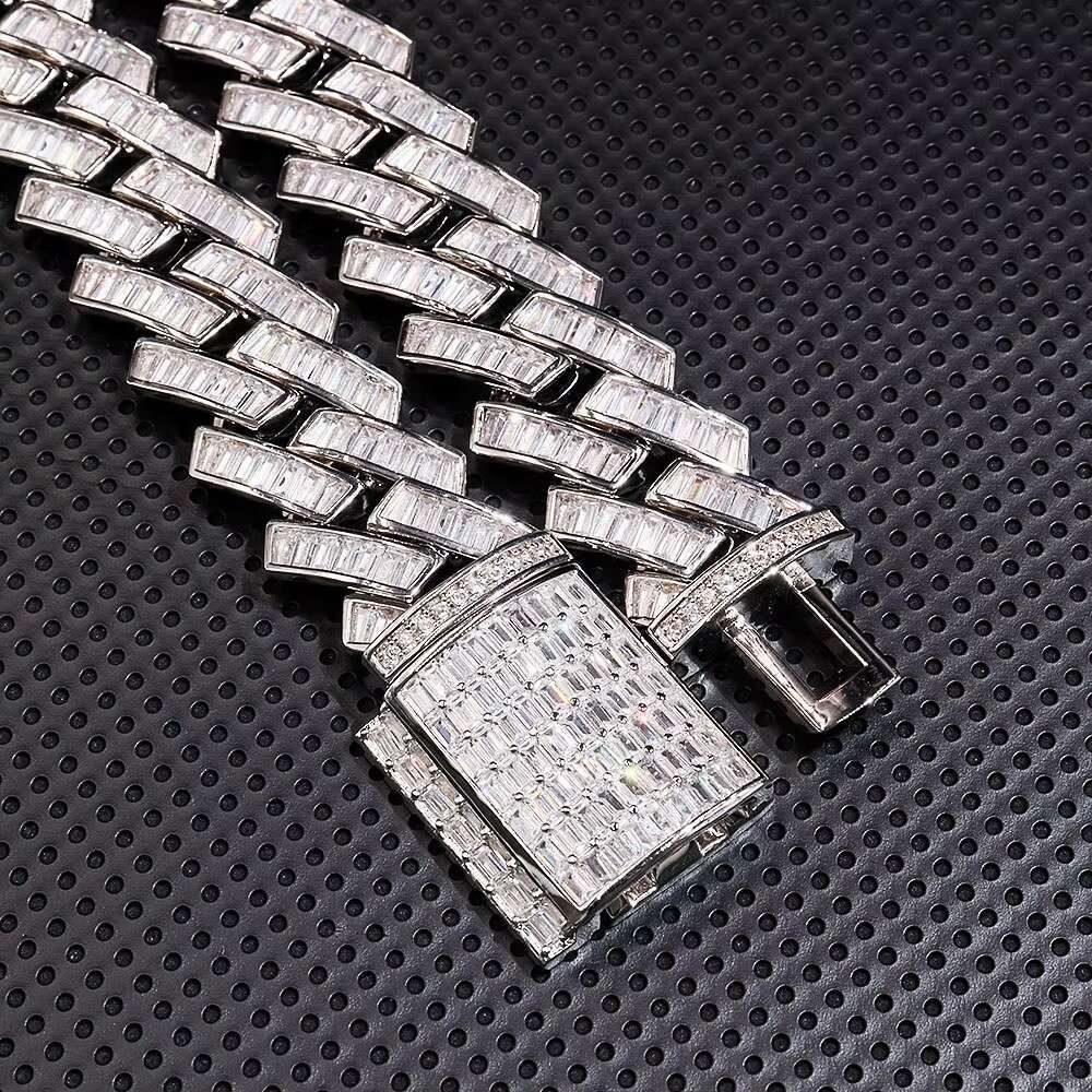 925silver Inlaid Mosan Diamond Light Luxury High-End 21MM Hot Selling Necklaces in Europe and America