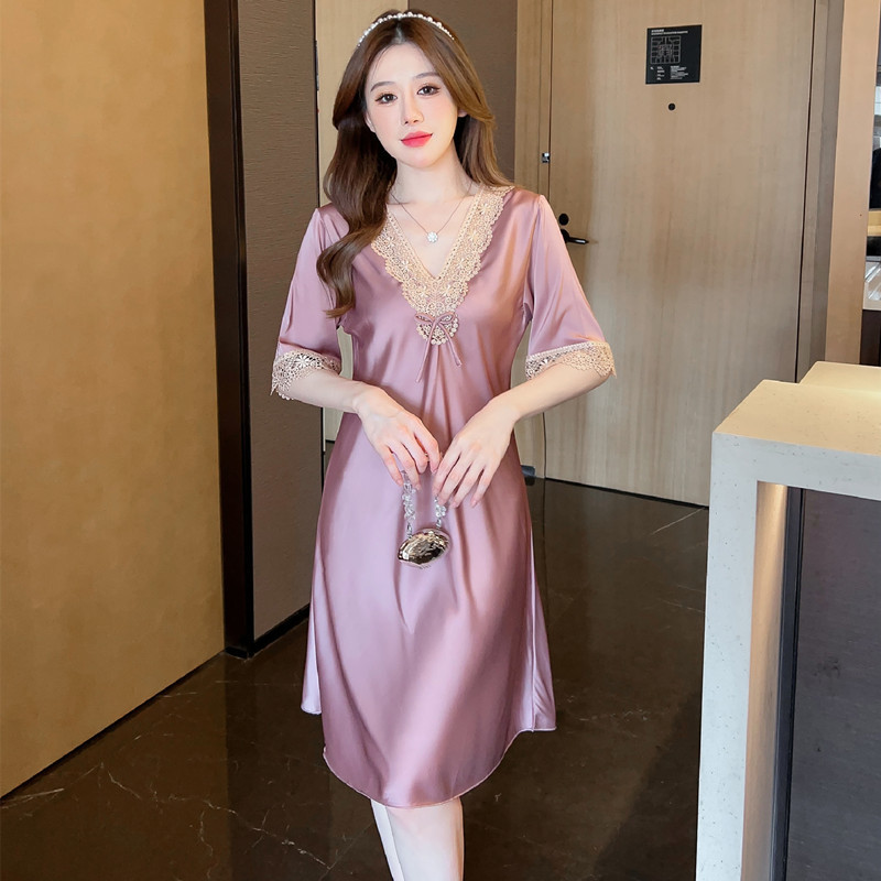 X220 Spring and Summer Thin Sexy Sweet Lace Embroidered Short Sleeve Dress