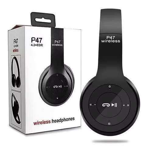 OEM Multi Color Adjustable Audifonos Gaming Hands Free P47 Wireless Earphones with Microphone