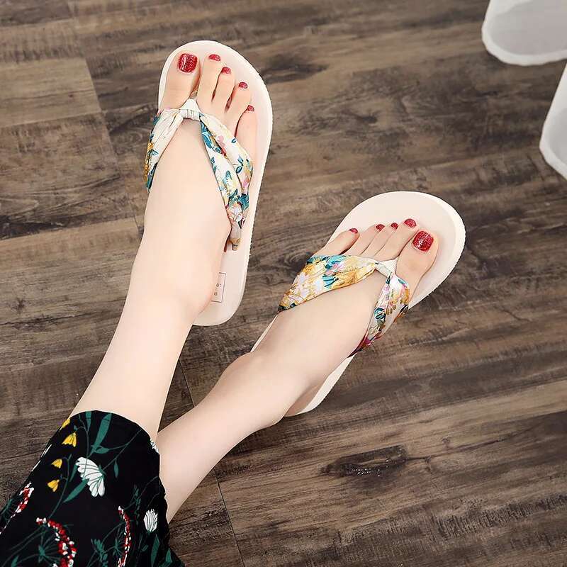 2025 Summer New Flip up Beach Shoes Casual Shoes Outdoor Wedge Designer Fashion Sandals Summer Women's Shoes Casual Slippers