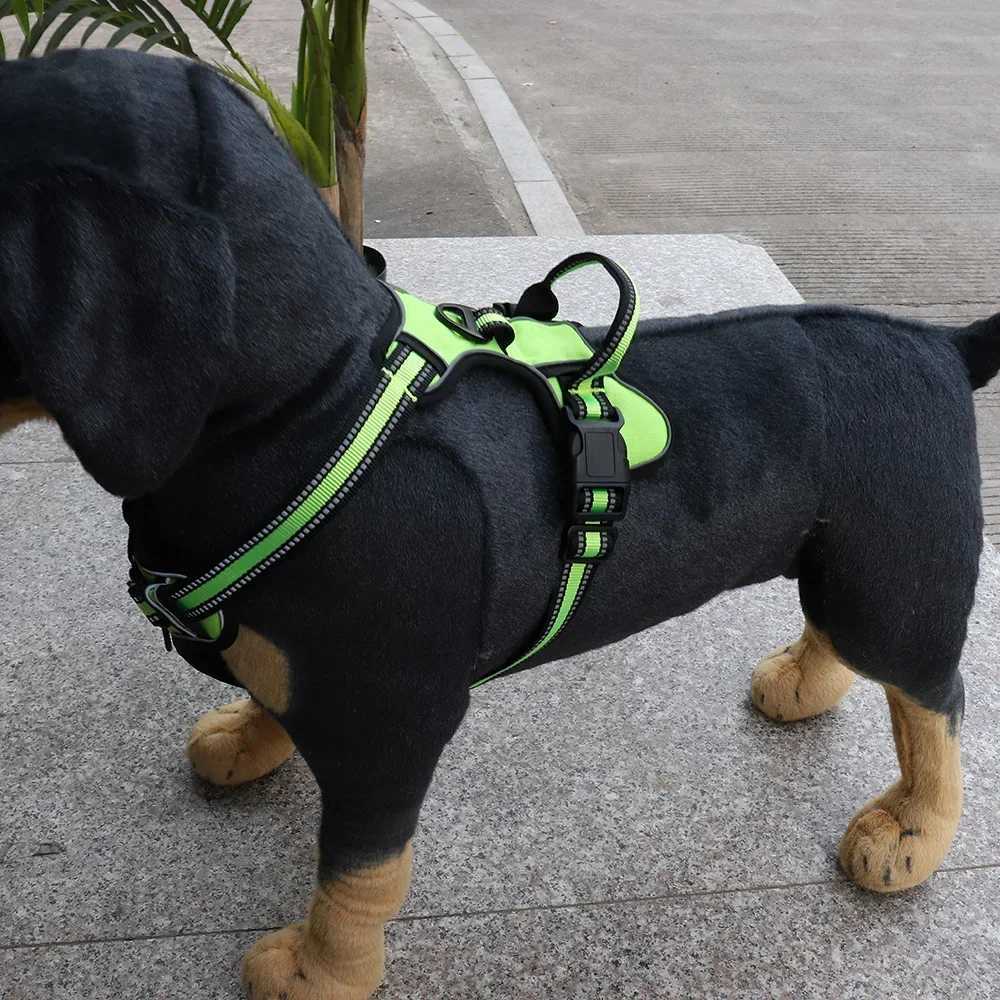 Adjustable nylon dog harness vest reflective soft breathable no pull dog harness pet harness X250326