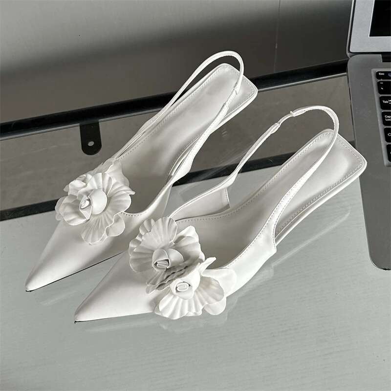 Eilyken Sexy wer Pointed Toe Thin Low Heels Women Pumps Elegant Wedding Sgback Shoes Mules atos De Mujer