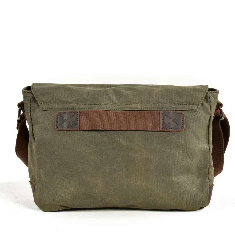 M276 New Arrival Vintage Canvas Leather Crossbody Bag Unisex Shoulder Waterproof Travel Satchel Casual Male Messenger Bags
