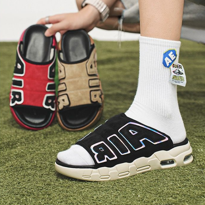 Slippers 2025 Men's Fashion Casual Sports Air Cushion Summer Open-Toe Beach Slipper Designer Mens Slides