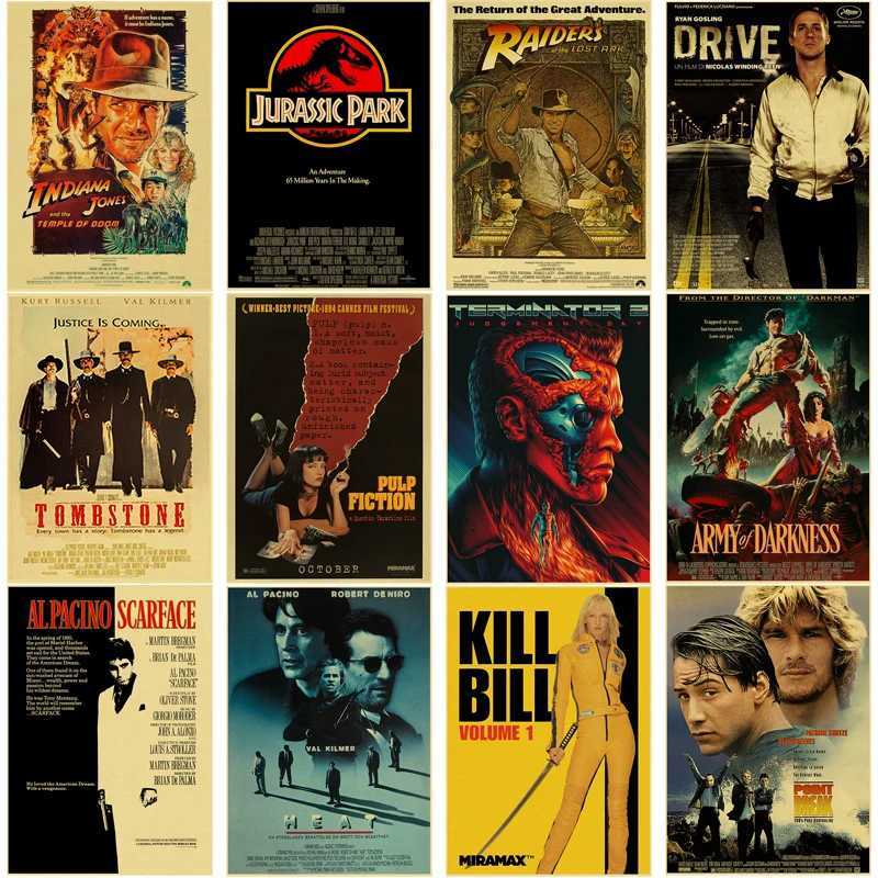 Old Movies Poster Prints Posters Vintage Movie Home Room Club Cinema Wall Decoration Nostalgic Art Picture Film Retro PaintingC250326