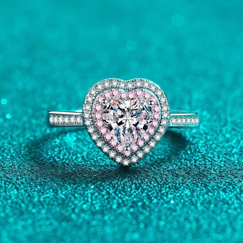 925 Sterling Silver Moissanite Ring Wedding Anniversary Ring Fashionable Silver Plated Fine Jewelry for Womens Engagement Party