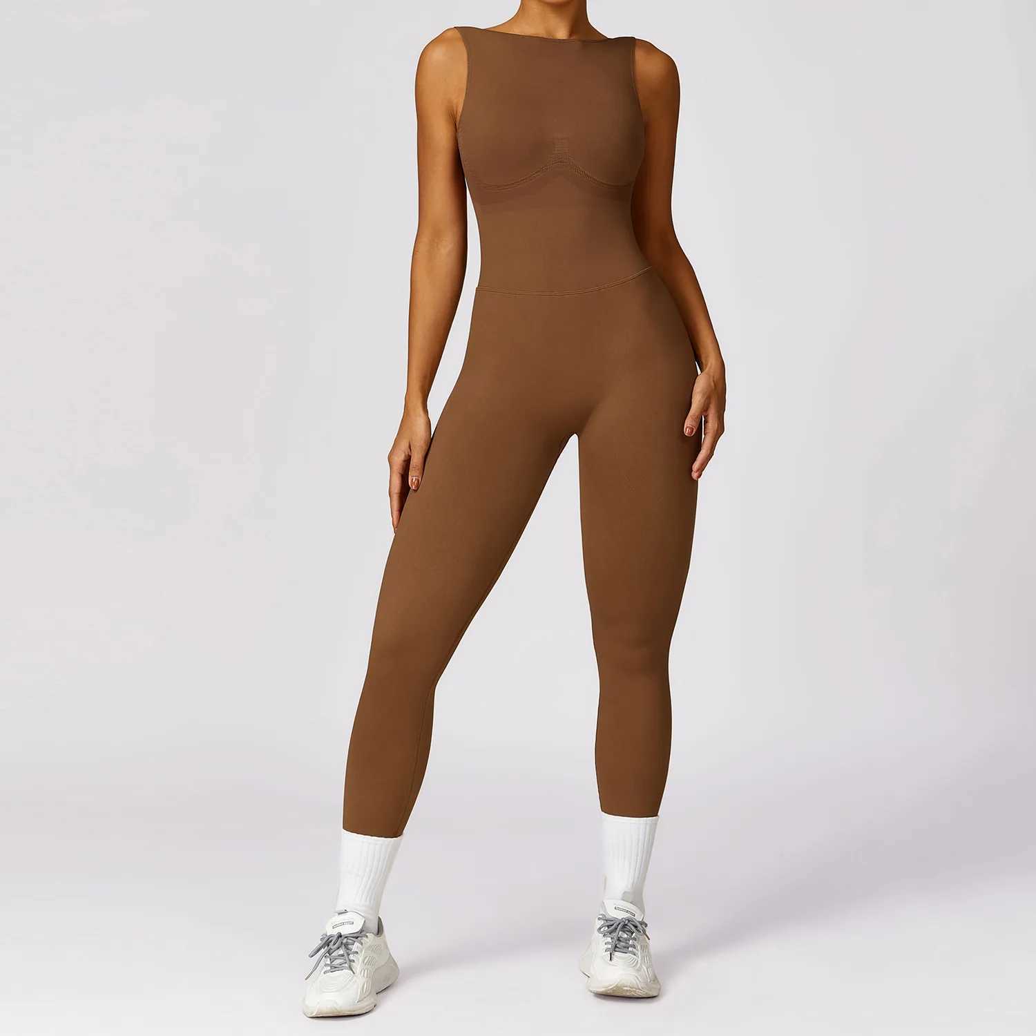 Gym clothing backless set short fitness bodysuit Siamese sportswear push up sportswear womens one-piece yoga suit W250326