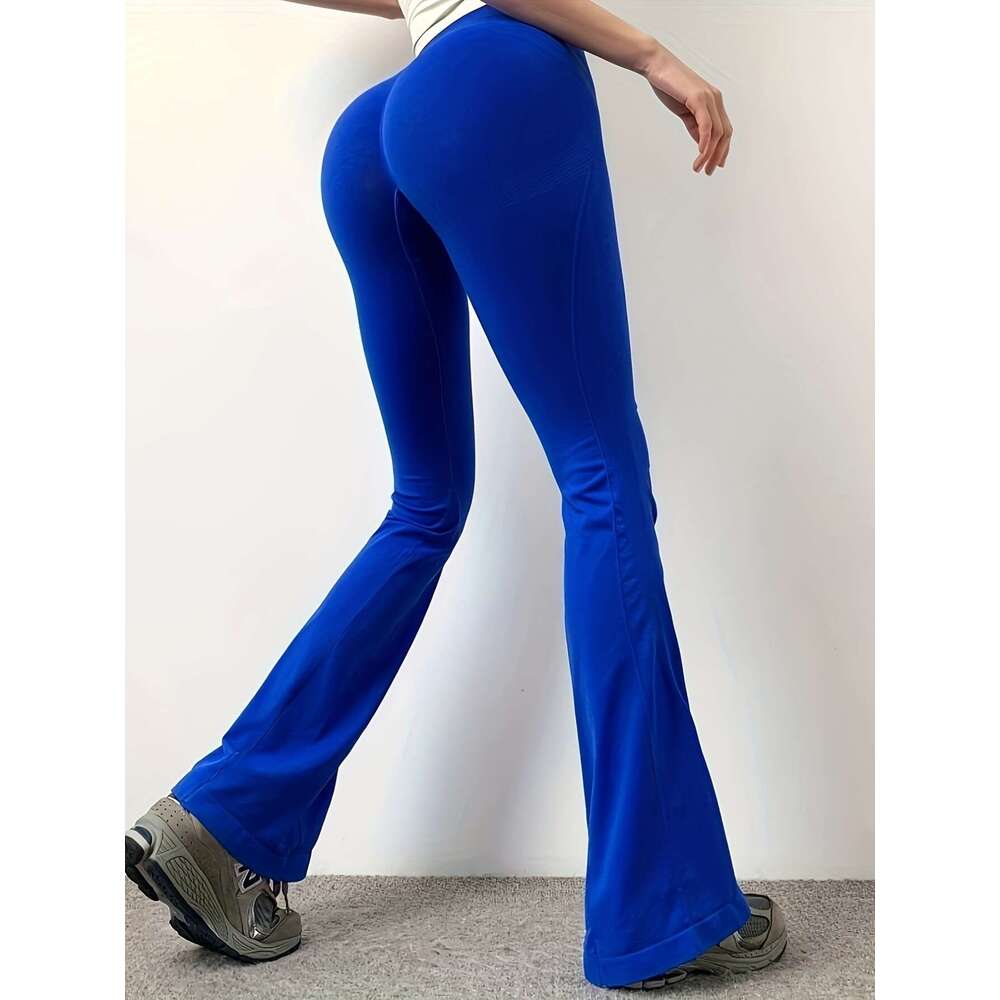 Women Yoga Pants Yoga Women S High Waisted Hip Lifting Dance Fitness Sports Micro Flared Yoga Wide Leg Pants