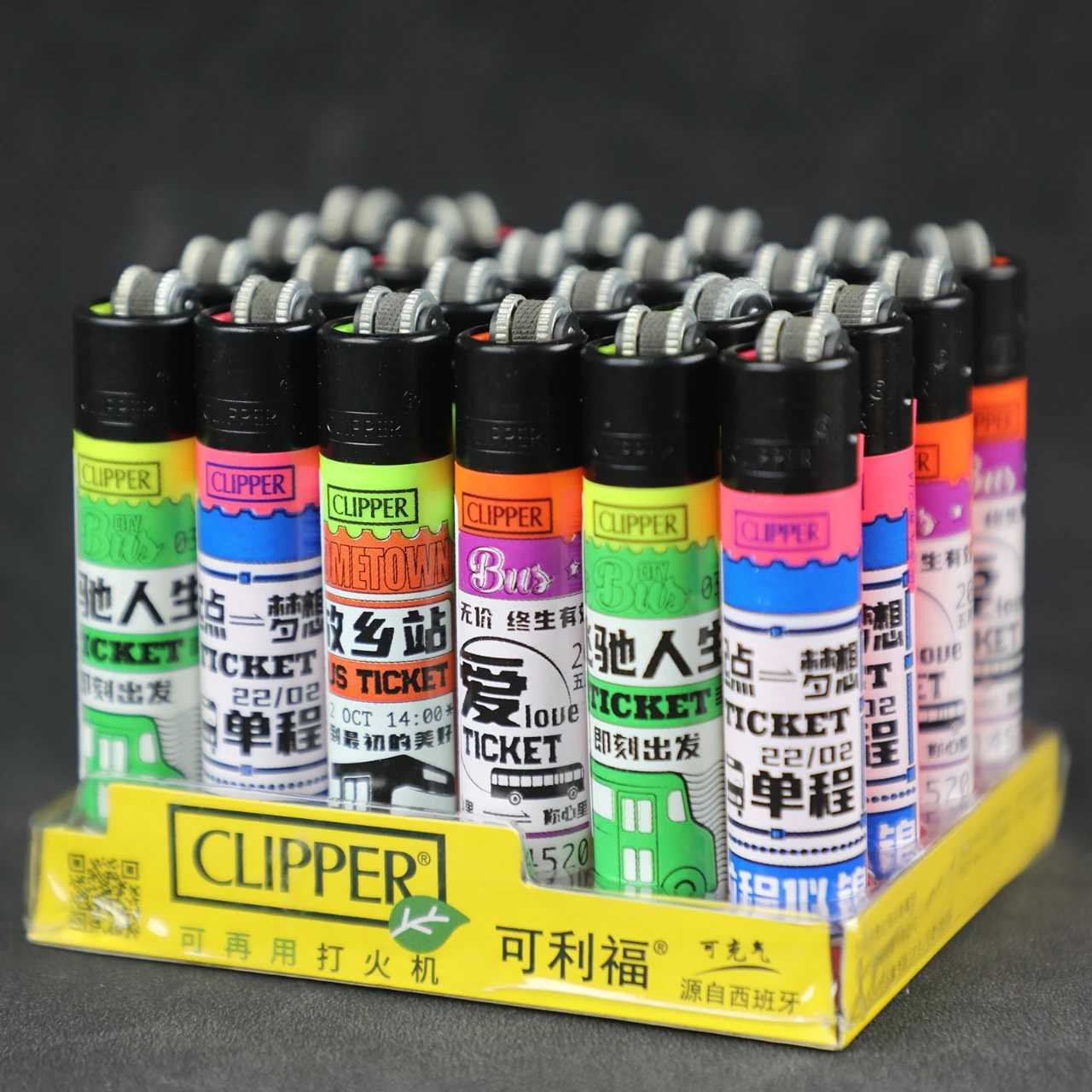 2024 Clipper Lighter Explosion proof Nylon Lighter Butane Gas Grinding Wheel Lighter Windproof Smoking Accessories Mens GiftC250326