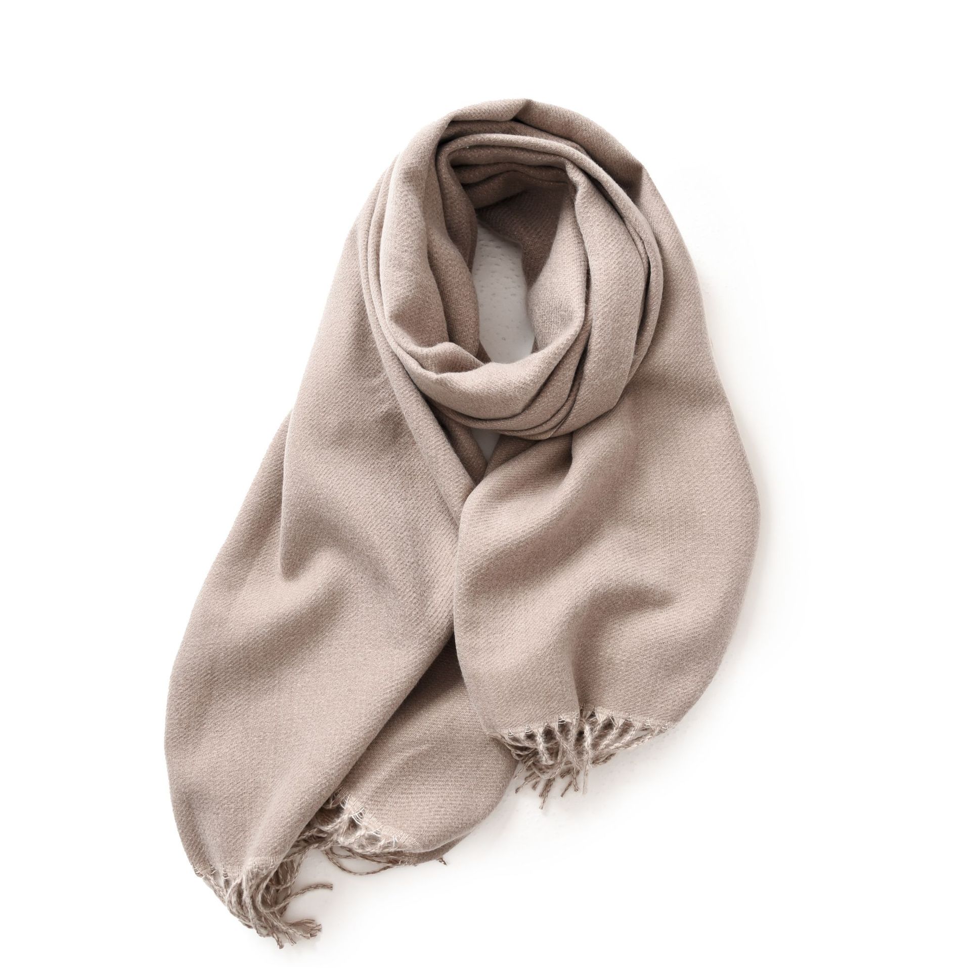 K236 2025 new double-sided solid color macaron scarf for women winter hot-selling fashion imitation cashmere tassel warm wholesale