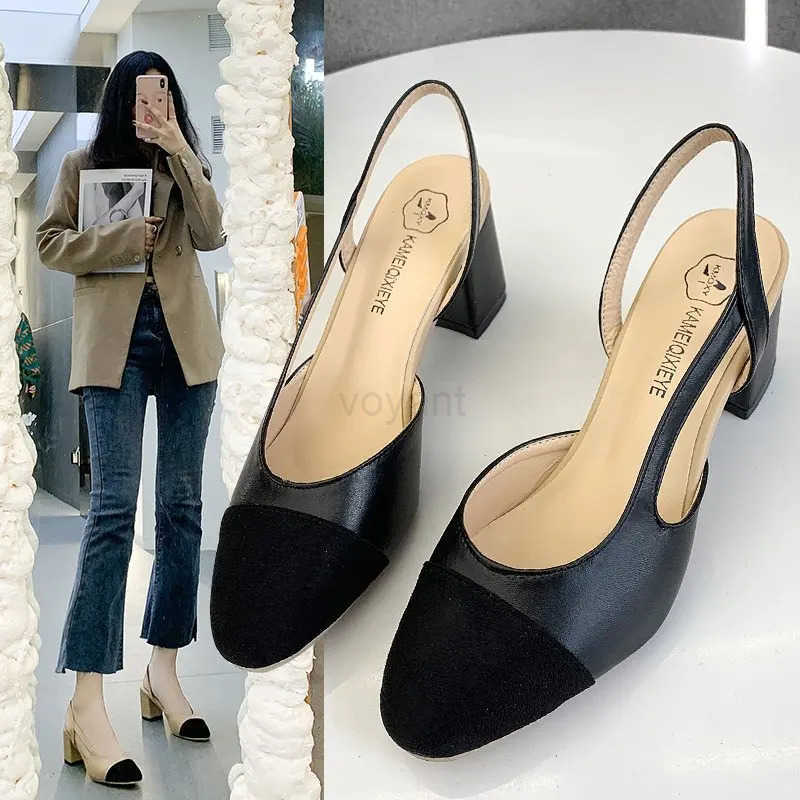 Summer Sandal For Wen High H Sandals Retro Closed Square Toe Mes Shoes Girls Wedding Shoes Elegant Wans Low H Z250326