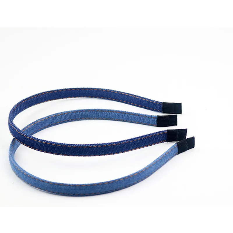 Fashion Classic Korean Blue Jean Cowboy Hairband Handmade Denim Leisure Headbands Girls Women Barrette Hair Accessories 250322