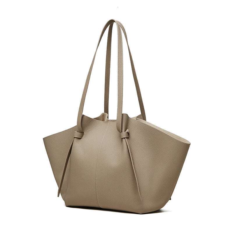 Designer Tote High Quality Cowhide Women's Shoulder Bag Large Capacity Fashion Wing Shaped Genuine Leather Handbags