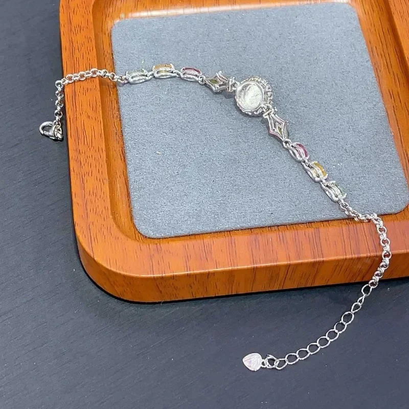 SACE GEMS ly arrived 925 sterling silver 6MM natural opal bracelet for womens engagement cocktail party exquisite jewelry 250326