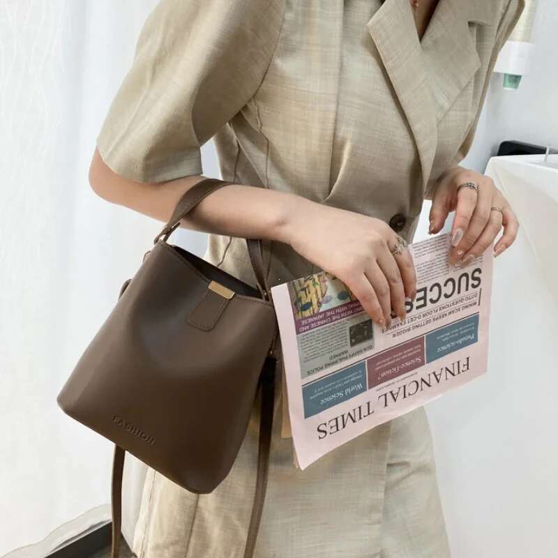 Chic Black Women's Casual Tote | Versatile PU Leather Crossbody Shoulder Bag by Top Designer Brands
