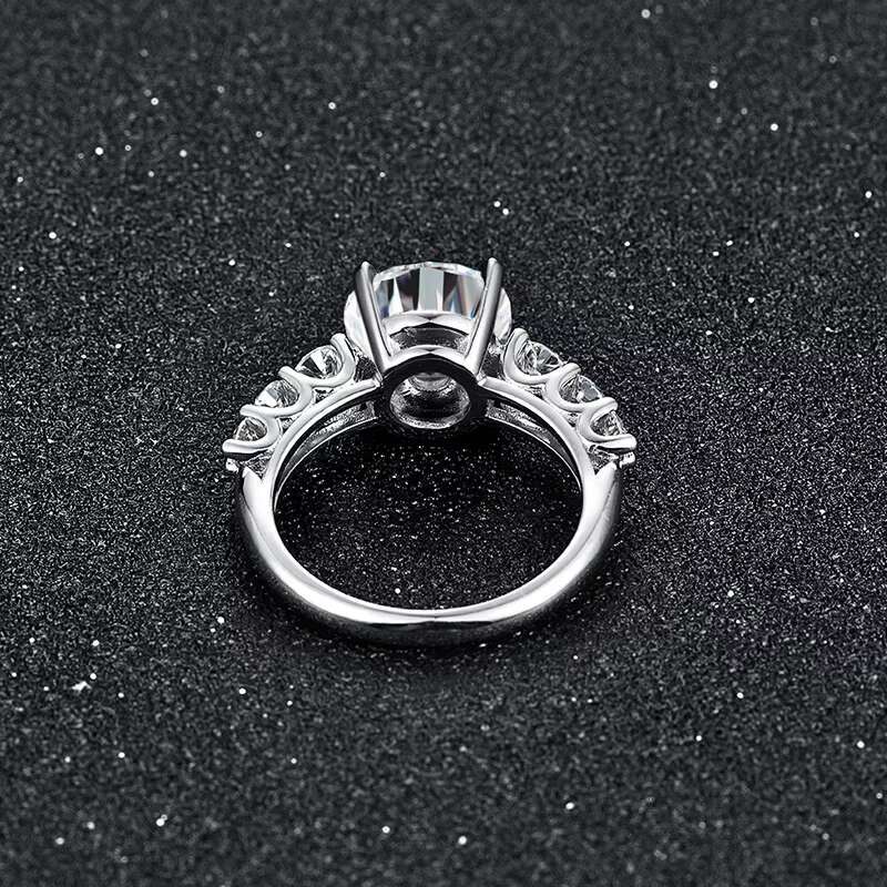 ATTA GEM 1.0ct Moissanite Diamond Wedding Engagement Rings for Bride 100% 925 Sterling Silver Solitaire Rings Women Fine Jewelry