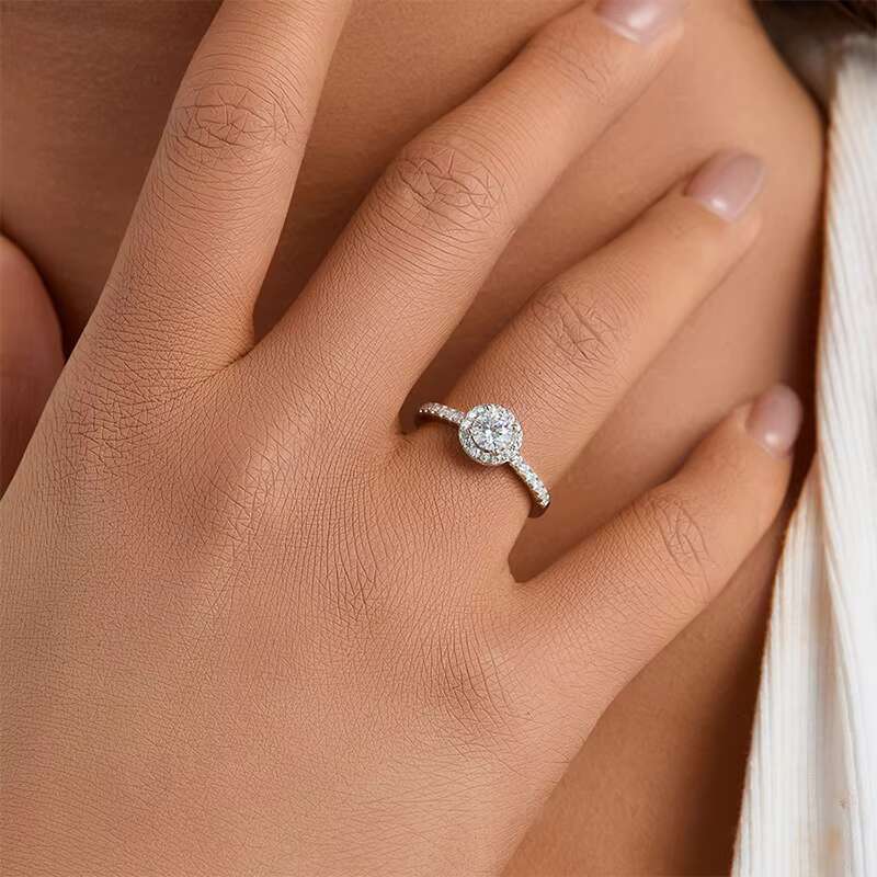 925 Sterling Silver D VVS Level Moissanite Ring Luxury Designer Jewelry Wedding Rings for Women
