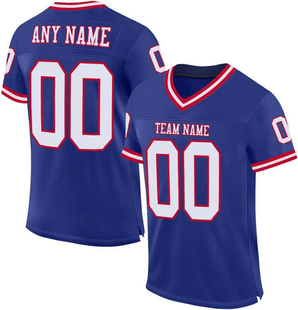 Custom Blank Football Jersey Collection Athletic Sports Shirts for Men, Women Youth Personalized with Printed Name &Number Free Shipping
