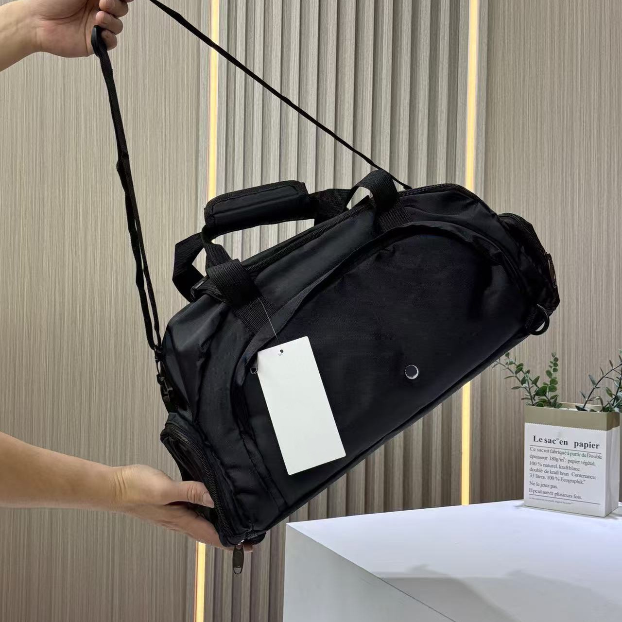2025 New Travel Handheld Backpack Multi Functional Fitness Large Capacity Shoe Storage Bag Cross