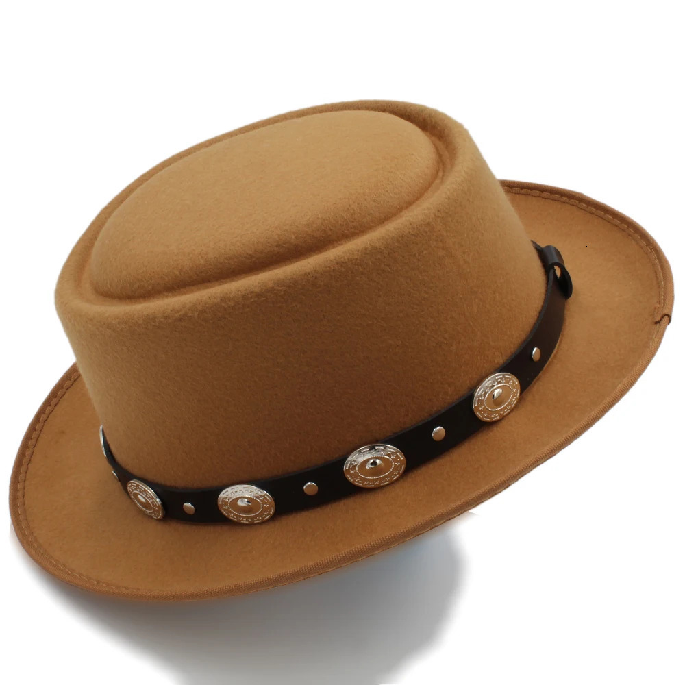 Womens Pork Pie Hat Fedora Hat Trilby Sunhat Classic Retro Jazz Party Outdoor Travel Street Style Size US 7 1/4 UK L 250325