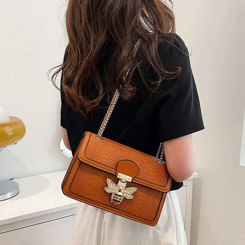 Handbags For Women Crossbody Bags Bee Lock Tote Casual Brand Crocodile Print Leather Handbag Ladies Bag