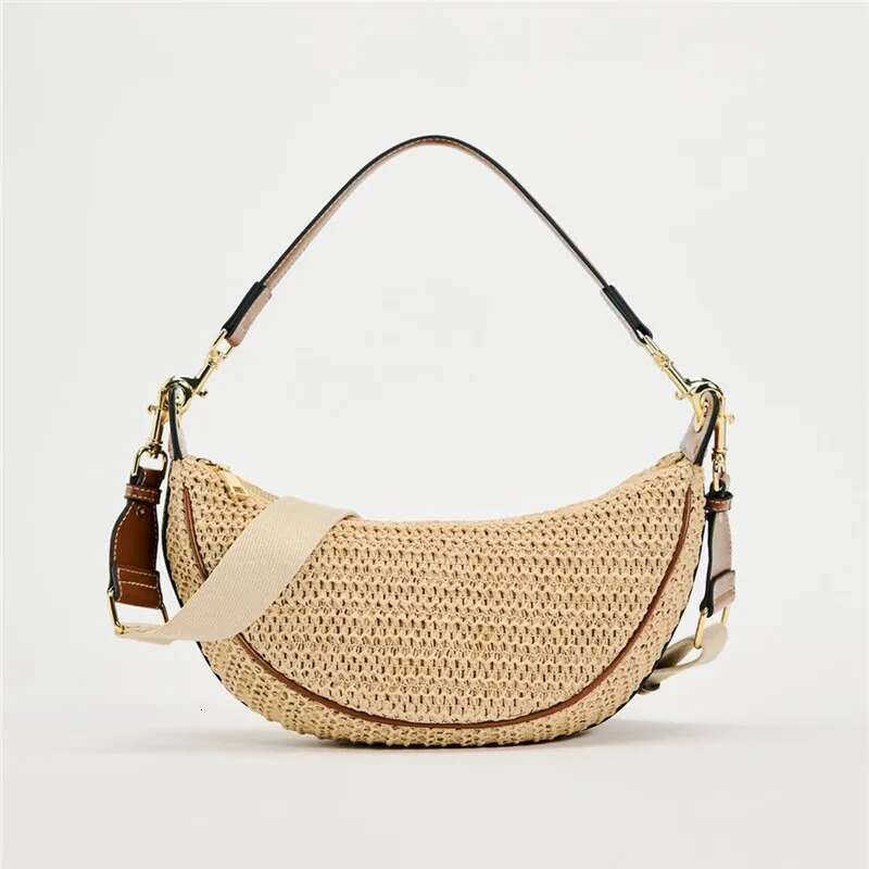 Ladies Summer Straw Crossbody Bag Beach Holiday Shopping Woven Shoulder Handbag Messenger Purses For Women Bags