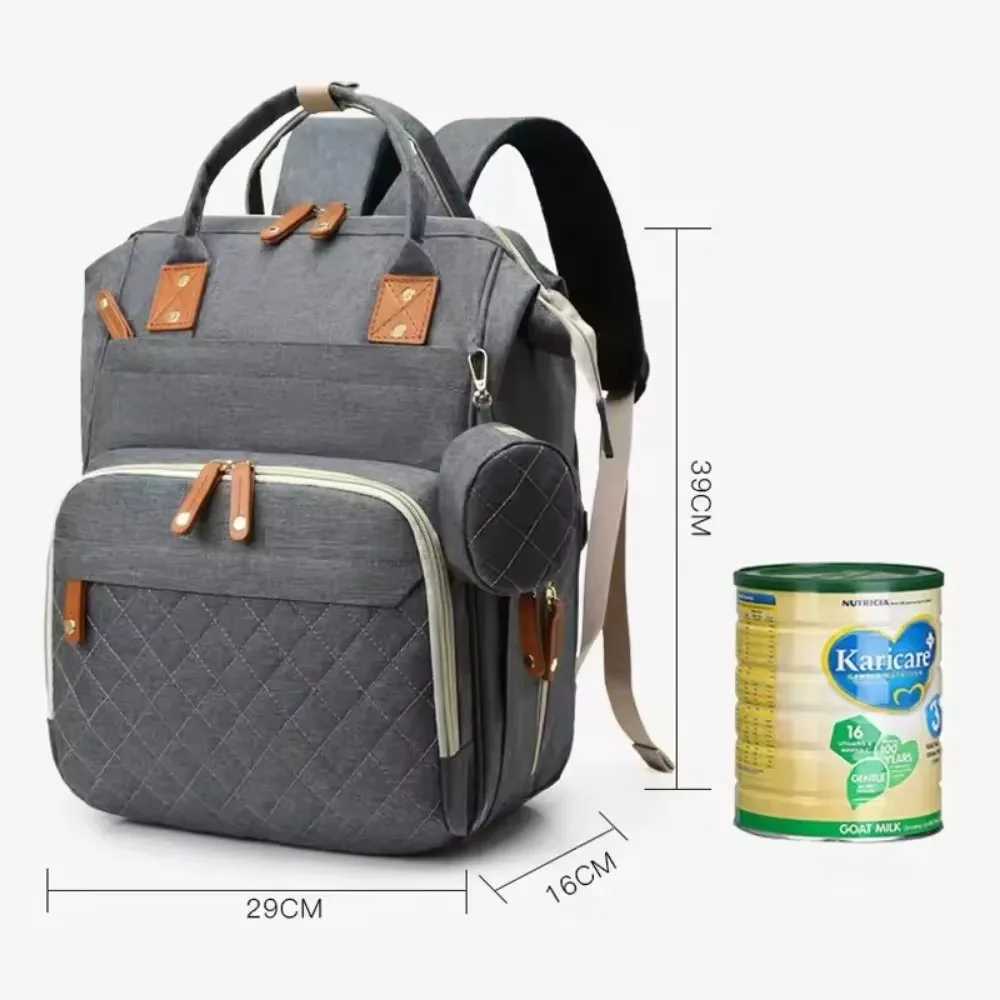 Baby diaper backpack toddler diaper backpack with diaper changing pad mom and dad travel large capacity backpack baby bagC250326