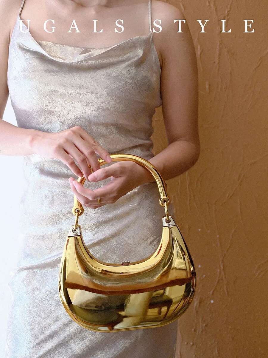 Women Evening Clutch Clear Acrylic Handbag Shoulder Bag Half Moon Wedding Purses Party Ladies