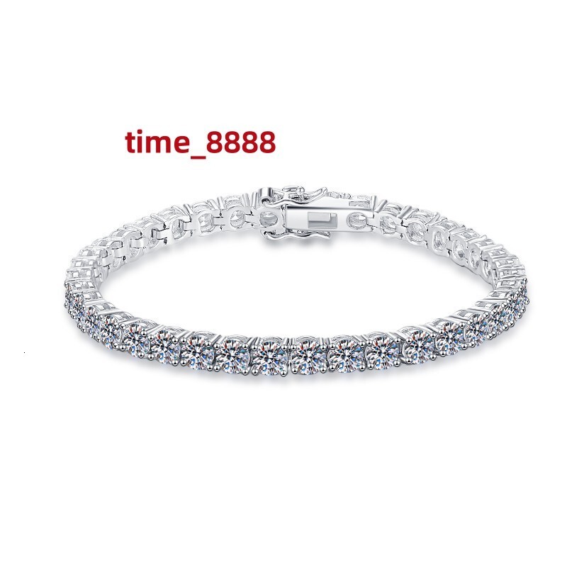 Supplier As Product Silverware Genuine S925 Sample Weight Gift Vvs 1ct Shape Cheap Moissanite Engagement Moissanite Tennis Chain