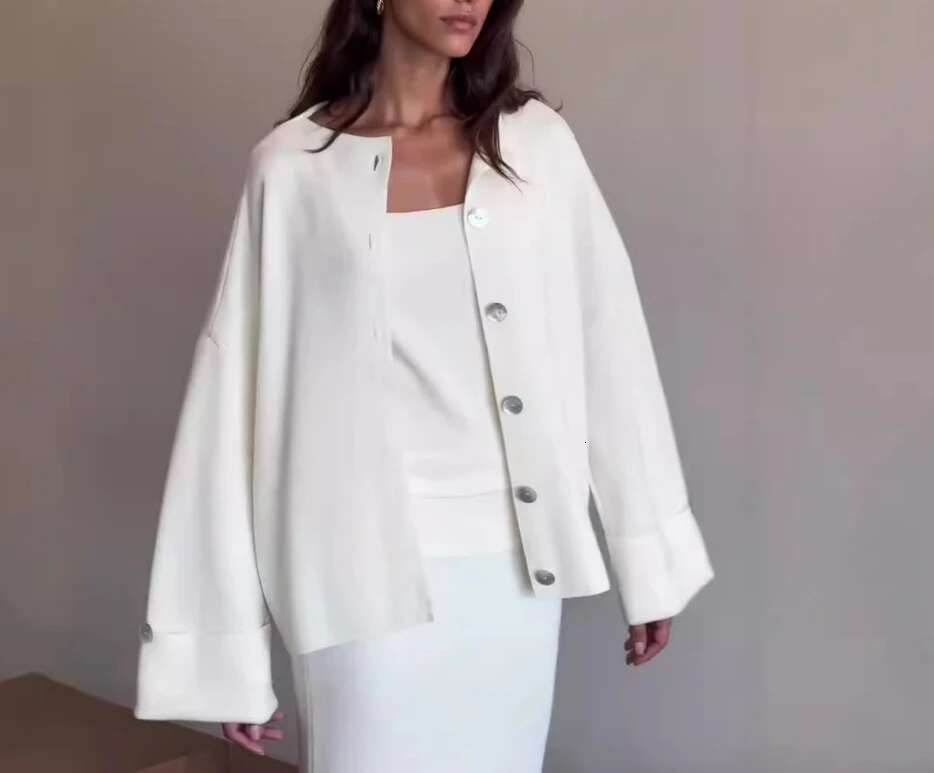 2025 New Fashionable Women's Clothing Solid Color Knitted Cardigan+Dress Elegant 2-Piece Sets for Women