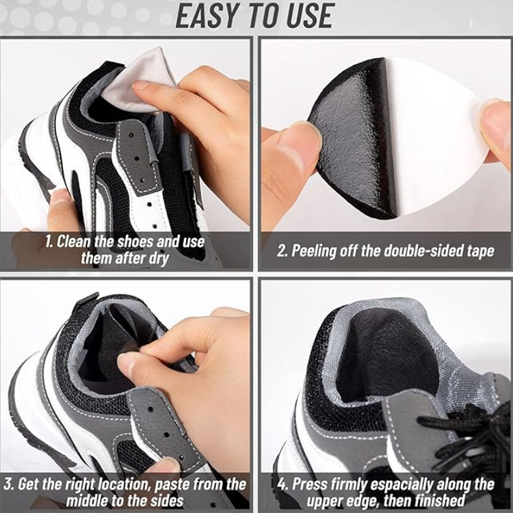 4Pcs Sports Shoes Patches Insoles Sneakers Men Heel Repair Subsidy Women for Anti-Wear Shoes Heels Sticker Foot Care Pad Inserts