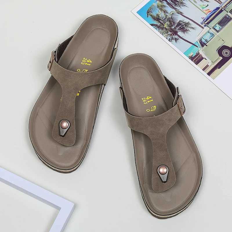 2024 new Italian mens leather flip cool beach summer shoes hotel slippers mens large-sized 46 light apartment luxury mens shoesXJ250326