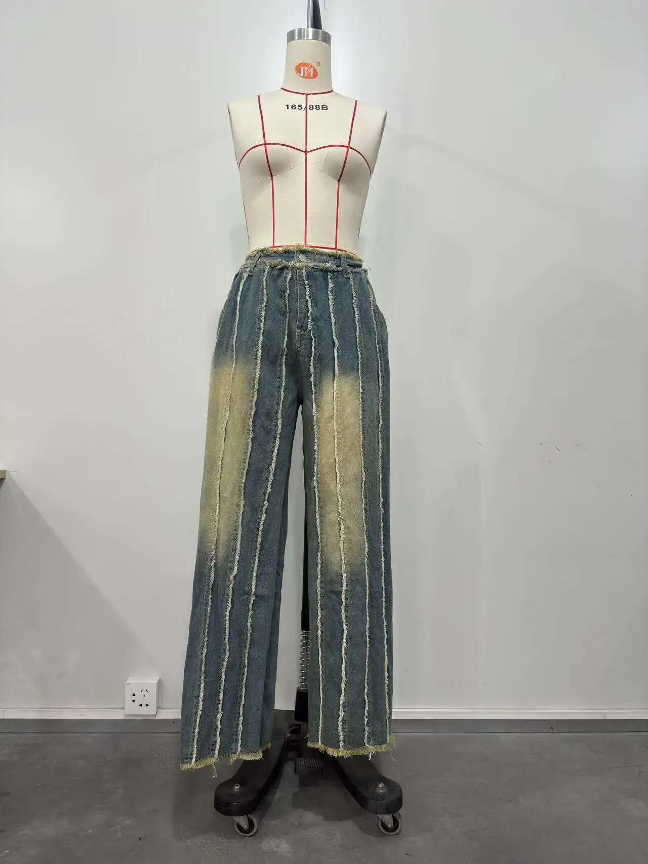 Wide Leg Jeans Pants Sexy Women High Waist Elegant Streetwear Denim Straight Trousers