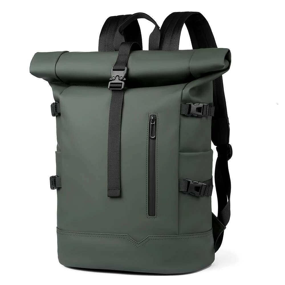 Waterproof Durable Outdoor Roll Top Fashion Casual Backpack For Hiking Travel Men Women Daily Commute