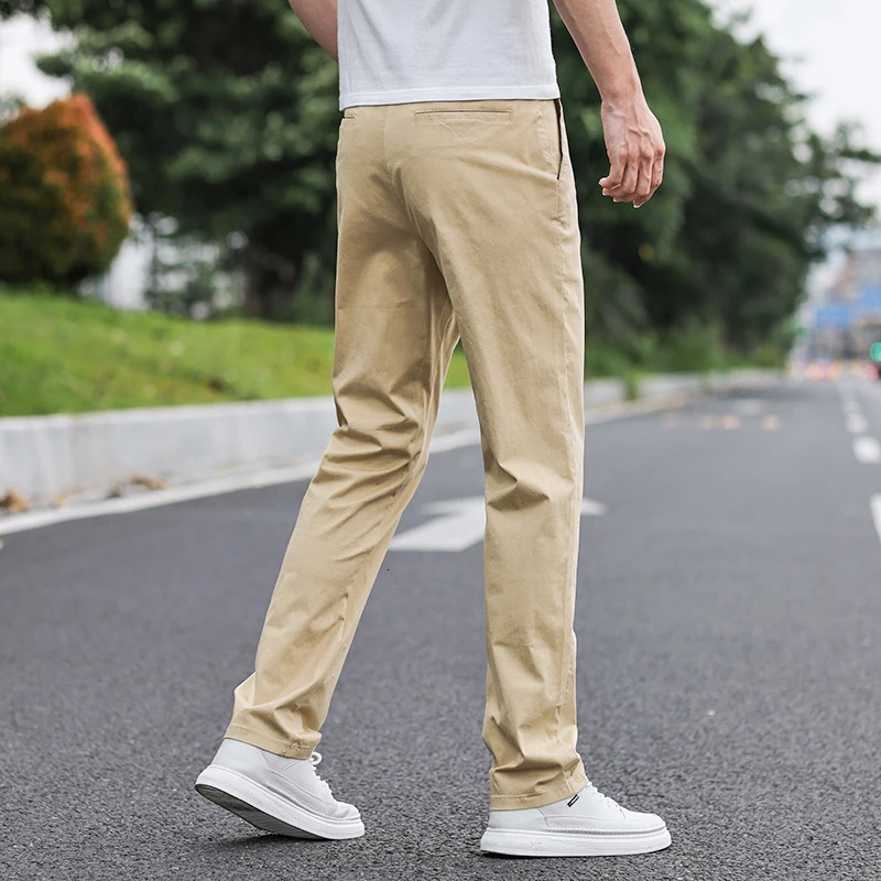 Fashionable casual pants for summer and autumn pure cotton fashionable classic mens style Trouser straight 250326