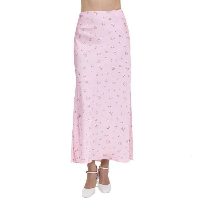 Summer Printed Fashion Long for Women High Waist Contrast Patchwork Slim Elegant Party Looks Ladies Y2k Maxi Skirt