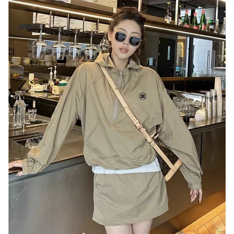 Golf Clothing Women Two Piece Set Women Summer Golf Wear High Quality Golf Suits Fashion Golf Skirt Sunscreen Jacket 250320