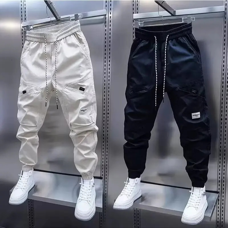 Mens harem pants mens breathable clothing 2024 casual straight 250326
