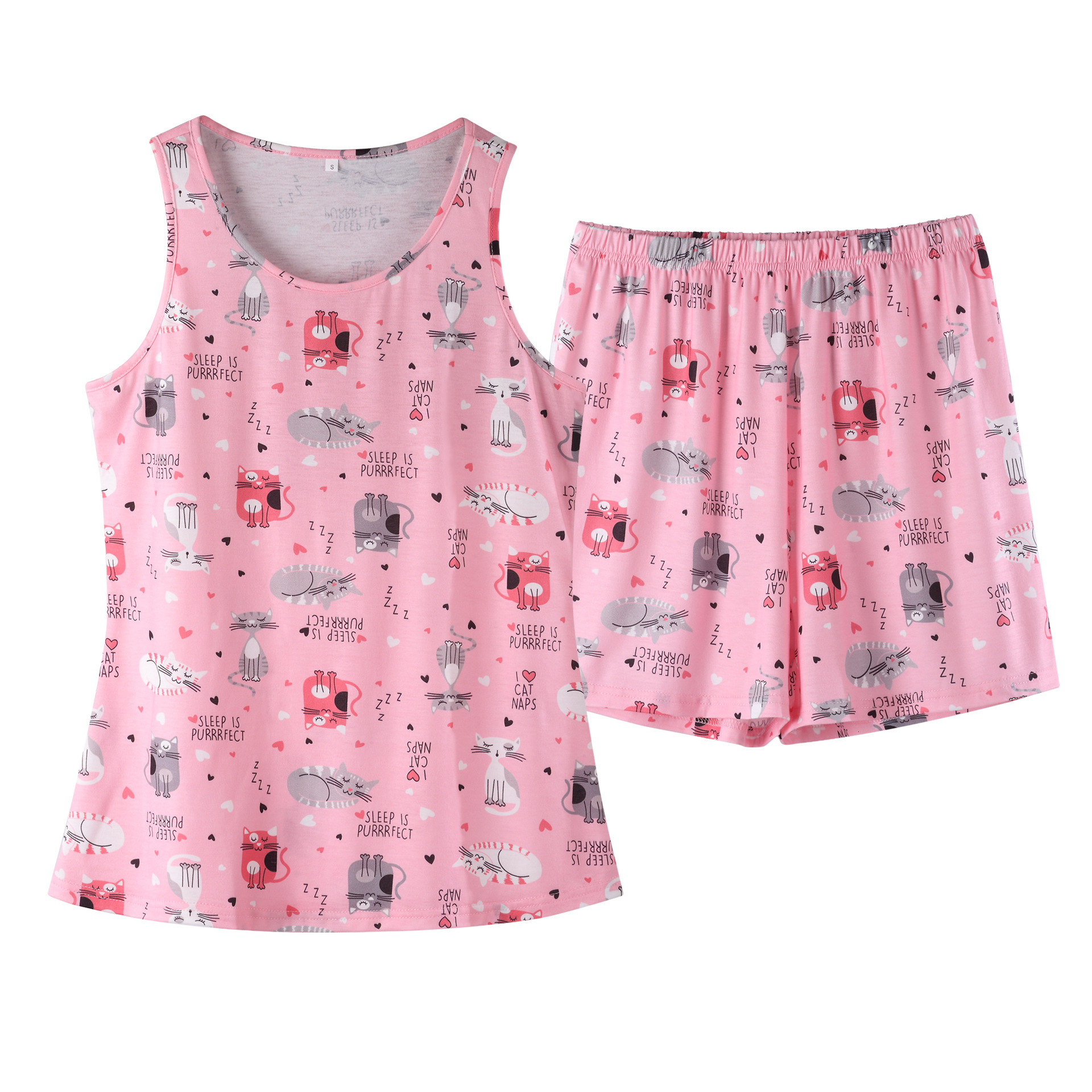 2025 Spring/Summer New Home Clothes Shorts, Vest Set, Sleepwear, Comfortable Women's Wear