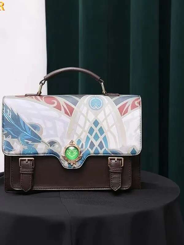 Anime Lolita Genshin Impact Designer Shoulder Bag Women Girls Messenger Ita Handbag Wanderer Lynette Kaveh