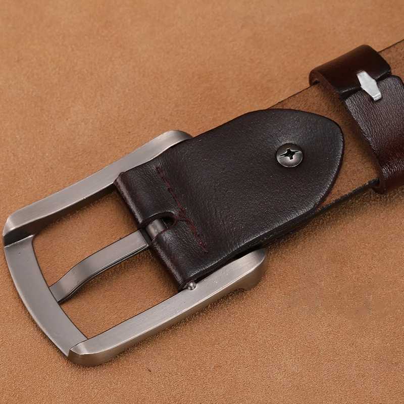 130 140 150 160 170cm cow belt denim mens real belt luxury design with high-quality belt luxury brand W250326