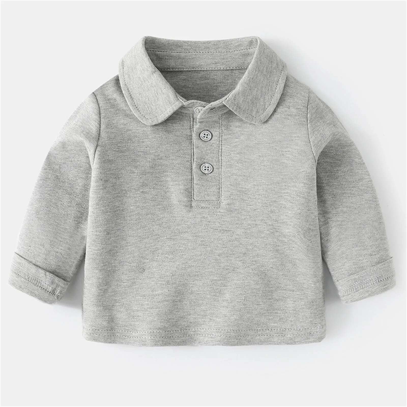 Ddmyshoesvip Years Kids Infant Toddler Baby Boys Girls Solid Color Long Sleeve Shirt Blouse Tops Autumn Outfits Clothes T Shirts