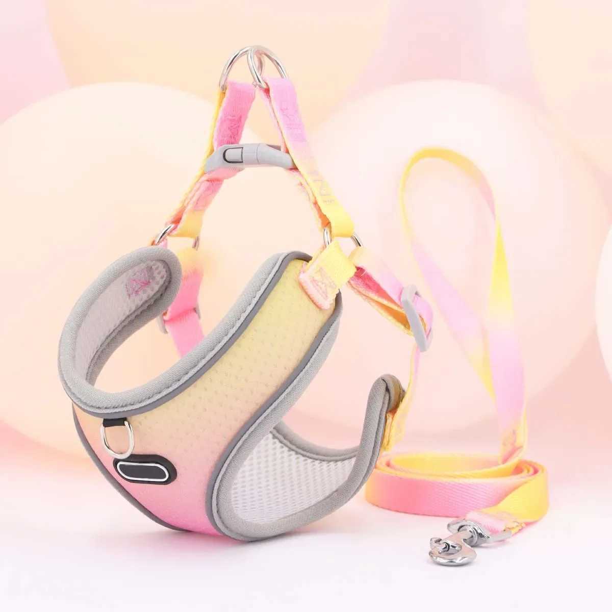 1 pet walking style dog harness adjustable reflective soft dog harness breathable dog vest X250326
