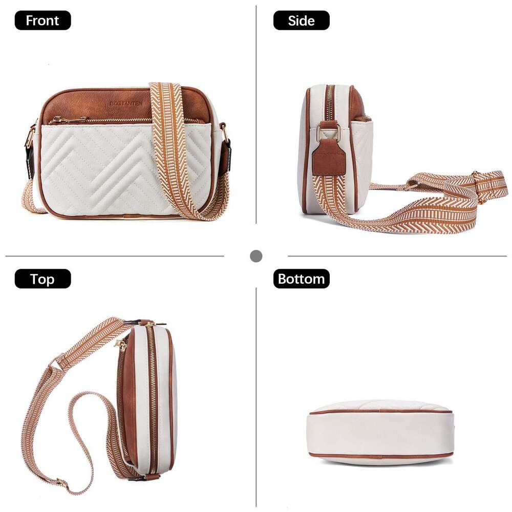2024 New Crossbody Trendy Versatile Women's Small Square Bag Jacquard Shoulder Strap
