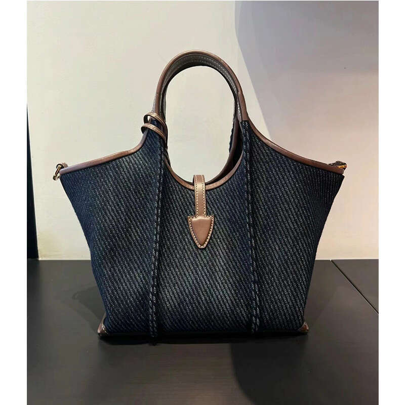 Women's Bags Women's Bags Handheld Denim Tote Women's New Style, Popular This Year, High-End Sense, Niche Commuting Bag, Work Small Han