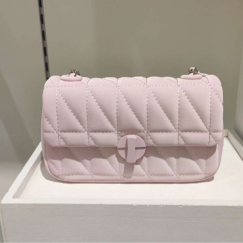 2025 Spring/Summer New High Quality Texture Women's Diamond Grid Chain Single Underarm Bag, Versatile Cross Shoulder Small Square Bag