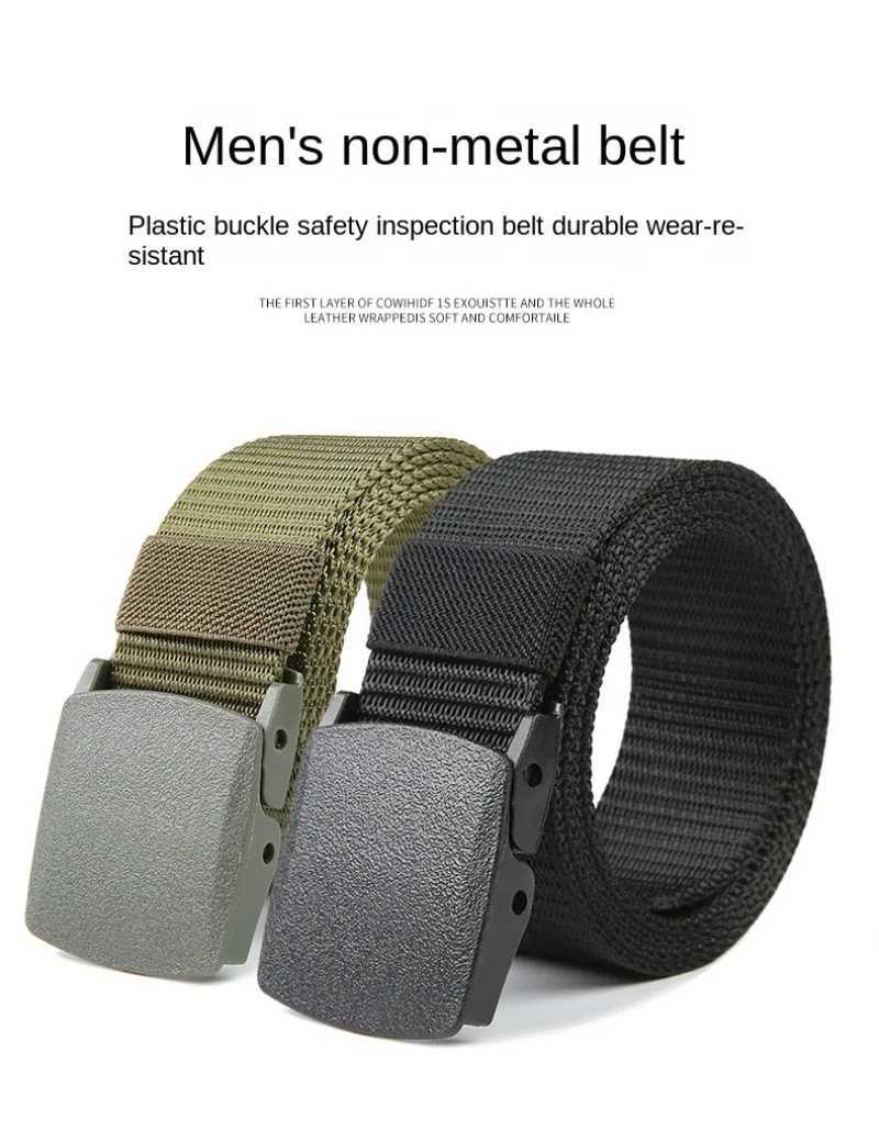 110/120/130/140cm automatic buckle nylon womens belt outdoor hunting multifunctional canvas sports belt W250326